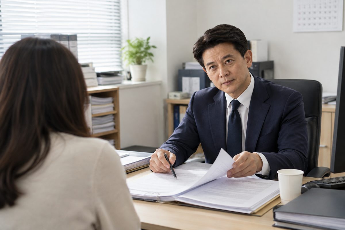 법무사 안인혁의 상담 모습